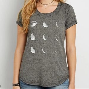 Maurices Gray Moon Phase Graphic Tee